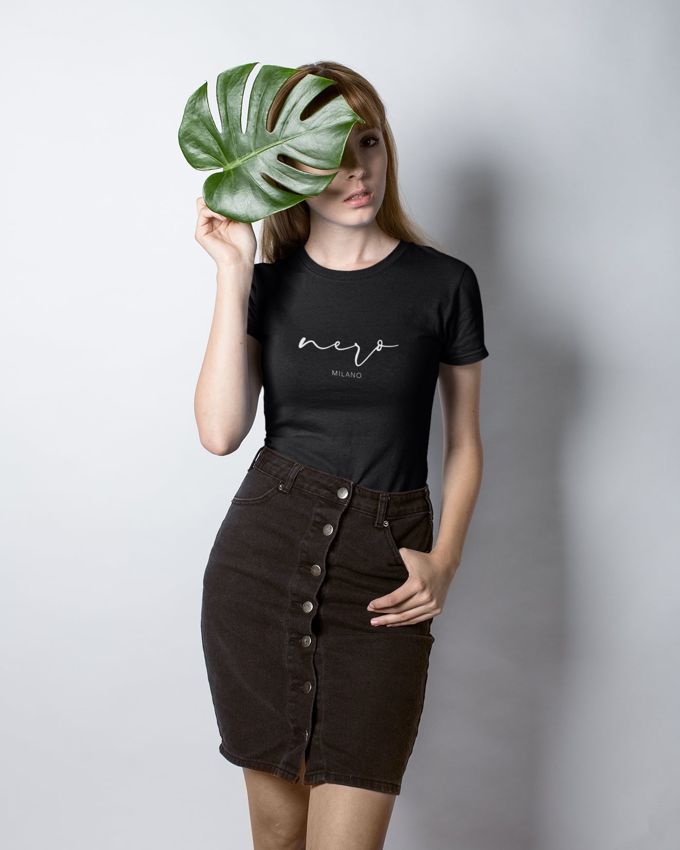 Nero Milano - Women's Relaxed Black T-Shirt