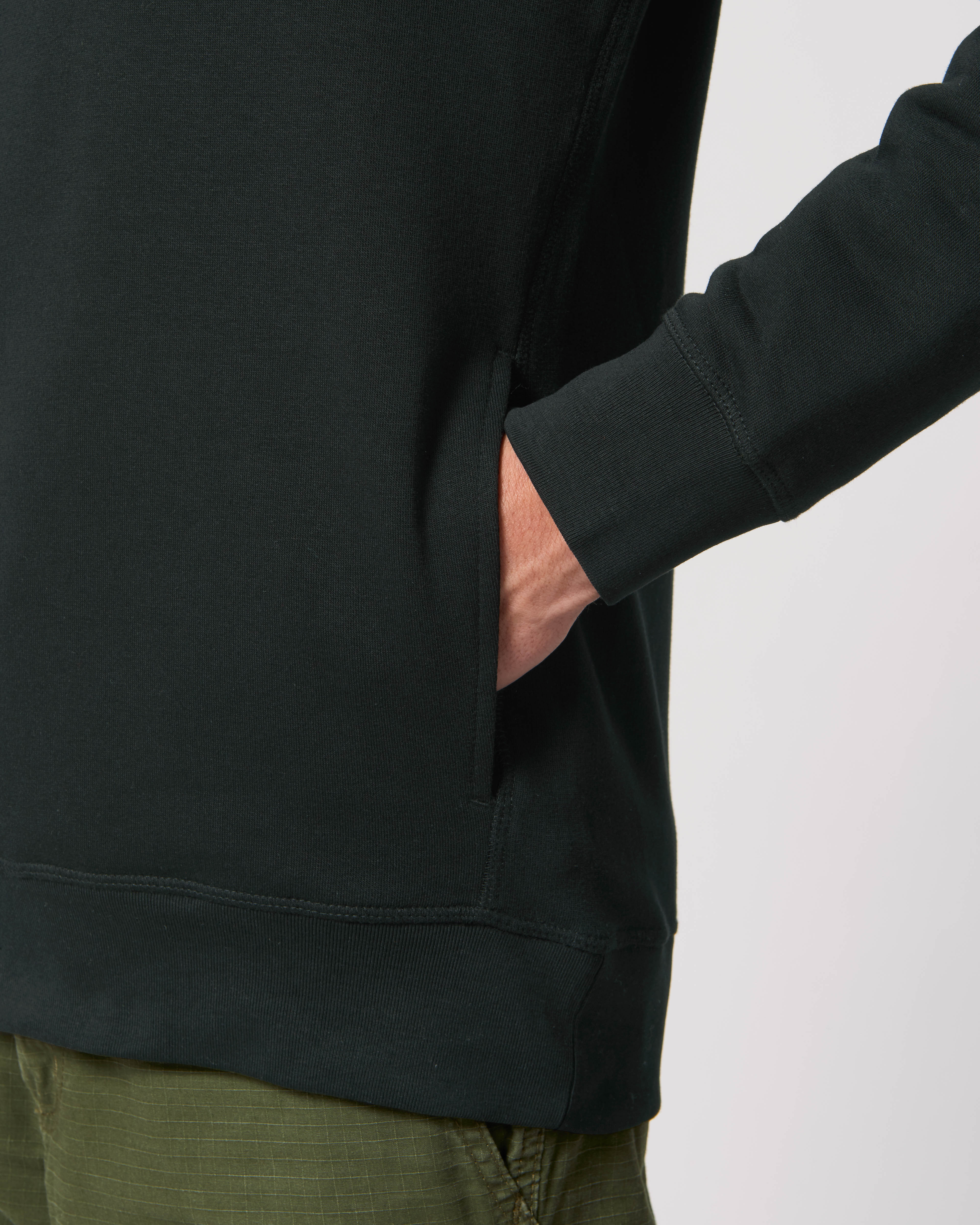 NERO Milano - Black - Unisex side-pocket Premium hoodie