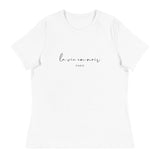 La vie en noir - Women's Relaxed White T-Shirt