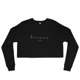 La vie en noir - Black Crop Top Sweatshirt