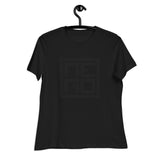 NERO LOGO - Women's Relaxed Black T-Shirt