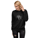 BLACK CAT WOMAN SCRATCH-Premium Sweatshirt